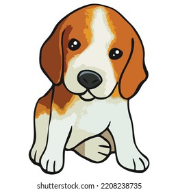 Beagle Dog Pet Colored Drawing