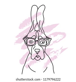 beagle dog sticker lineart