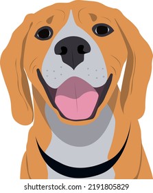 Beagle Dog in vector illustration	