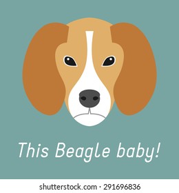 Beagle dog vector illustration