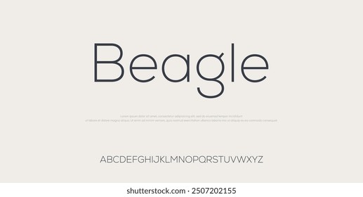 Beagle Elegant awesome alphabet letters font and number. unique serif font. Classic Lettering Minimal Fashion Designs. Typography fonts regular uppercase and lowercase. vector illustration