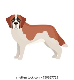 Beagle, single icon in cartoon style.Beagle, bitmap,raster symbol stock illustration web.