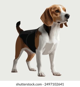 The Beagle is a small to medium-sized breed known for its friendly nature, keen sense of smell, and distinctive howling bark. Originally bred for hunting, Beagles are now popular as both working dogs 