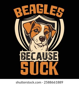 Beagles because people suck funny dog tshirt design Pullover Hoodie, tshirt.  