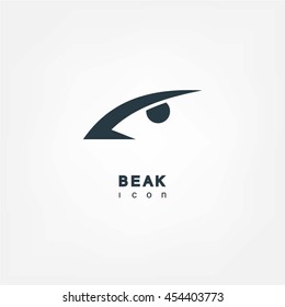 Beak Logo,Vector Logo Template on white background