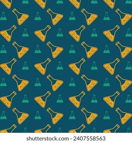 Beaker beautiful repeating pattern design colorful vector illustration