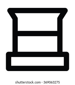 Beaker Bold Line Vector Icon