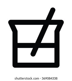 Beaker Bold Line Vector Icon