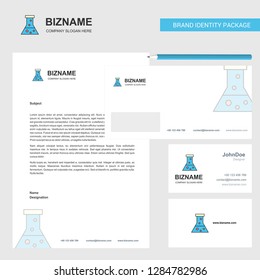 Beaker  Business Letterhead, Envelope and visiting Card Design vector template