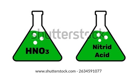 Beaker clip art contain nitrid acid liquid white background can use to education purpose printable or digital