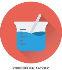 Beaker Colored Vector Icon