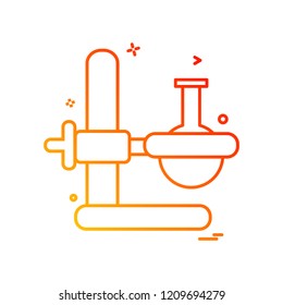 Beaker experiment flask icon vector design
