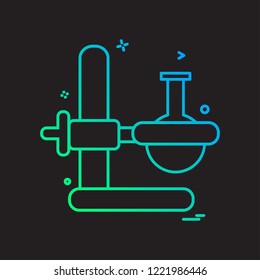 Beaker experiment flask icon vector design