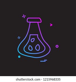beaker flask icon vector design