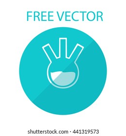 beaker free vector style flat