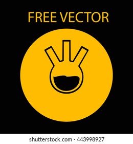 beaker free vector style flat