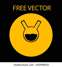 beaker free vector style flat