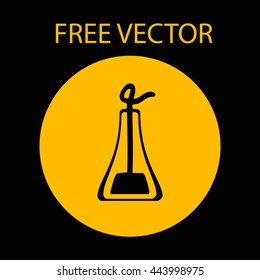 beaker free vector style flat