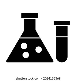 Icono vectorial de estilo de glifo beaker que puede modificar o editar fácilmente 