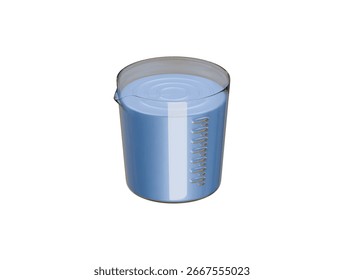 beaker icon 3d illustration render