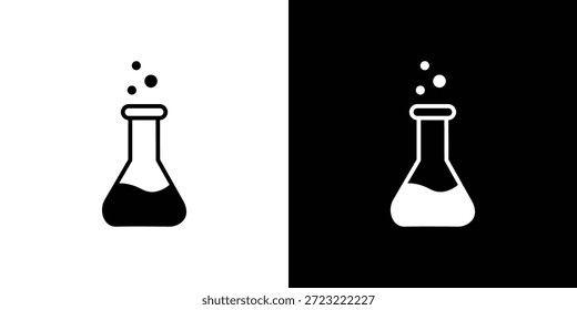 Icono de vaso. Icono de diseño plano simple en blanco y negro