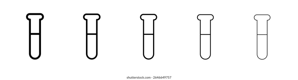 Beaker icon black and white vector sign