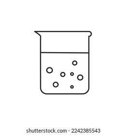 Beaker icon for chemistry work. A container for scientific experiments.