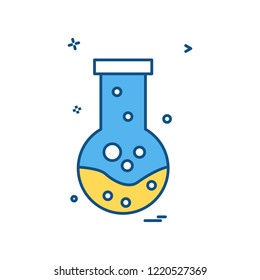 beaker icon design vector