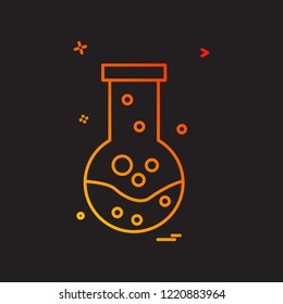 beaker icon design vector