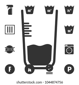 beaker icon. Detailed set of laundry icons. Premium quality graphic design. One of the collection icons for websites, web design, mobile app on white background