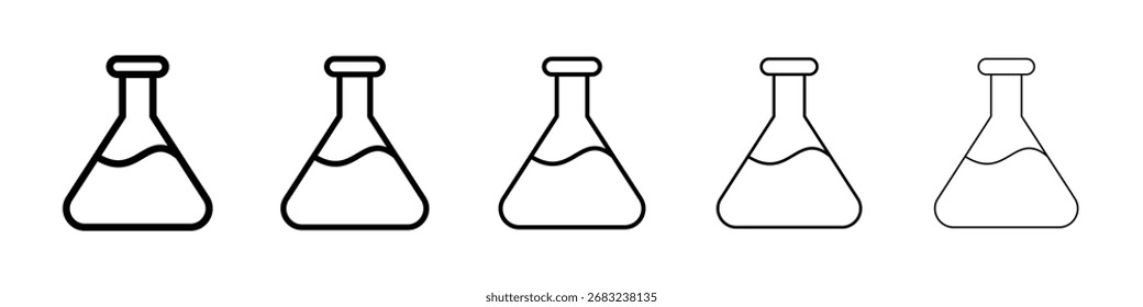 Beaker icon for mobile concept and web design.