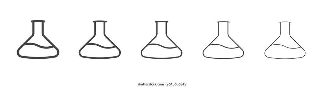 Símbolo de Vector de ilustración de contorno de icono de vaso