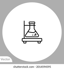 Beaker icon sign vector,Symbol, logo illustration for web and mobile