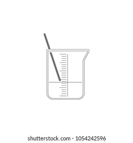beaker icon. Simple element illustration. beaker symbol design template. Can be used for web and mobile on white background