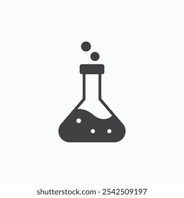 Beaker icon in solid style.