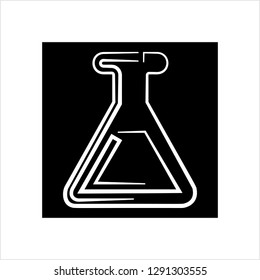 Beaker Icon, Beaker Vector Art Illustration