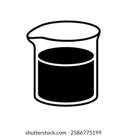 beaker icon vector design template simple and clean