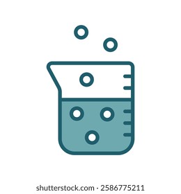 beaker icon vector design template simple and clean
