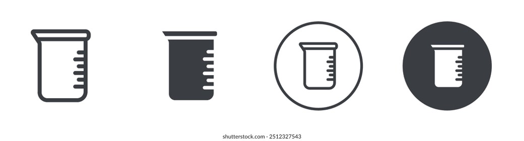 Esquema del logotipo del Vector del icono del vaso