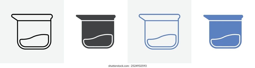 beaker icon vector set use for web