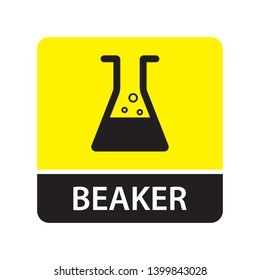 Beaker icon for web and mobile