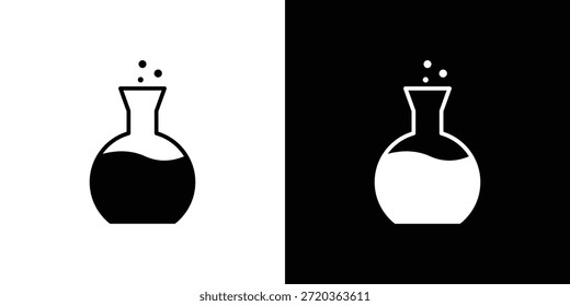 Beaker icons for graphic and web design projects