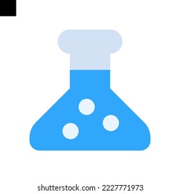 beaker lab logo icon vector design flat style