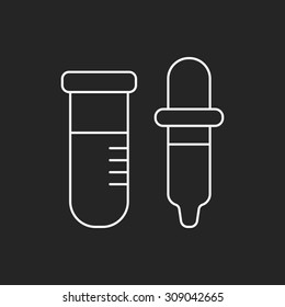 Beaker line icon