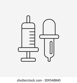 Beaker line icon