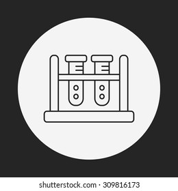 Beaker line icon