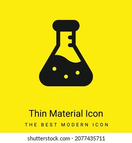Beaker minimal bright yellow material icon