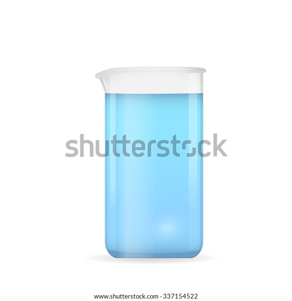 Beaker Pure Blue Water Crystal Clear Food And Drink Objects