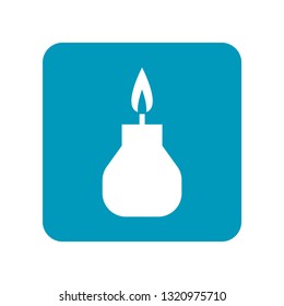 Beaker, test tube for chemical experiment. Medical equipment. Flat illustration, icon or object.