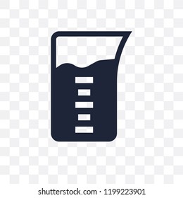 Beaker transparent icon. Beaker symbol design from Science collection. Simple element vector illustration on transparent background.